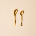 Brass Shell Espresso Spoons, Set of 2